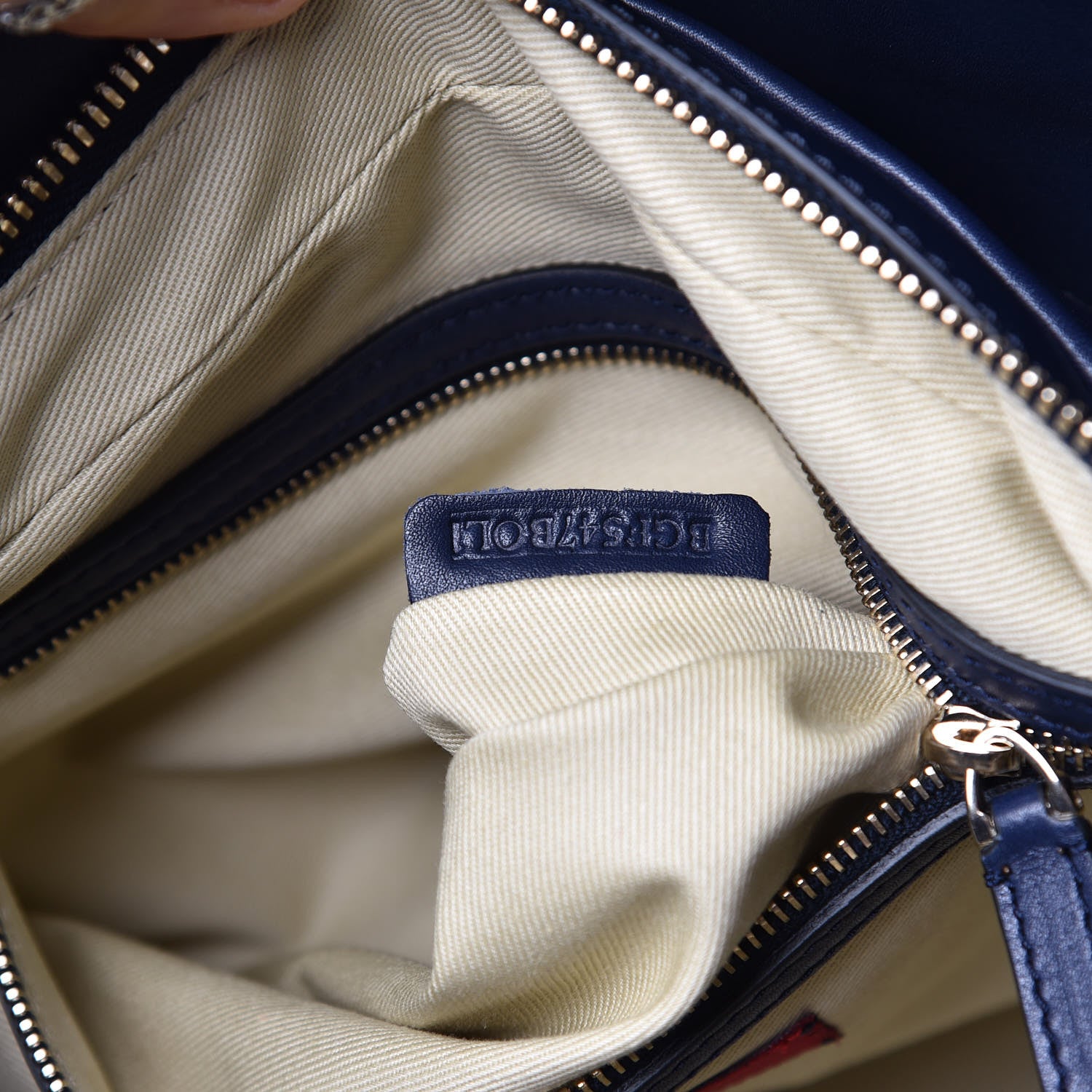 Valentino Garavani Vitello Rockstud Dome Satchel Marine 8 of 13