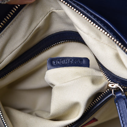 Valentino Garavani Vitello Rockstud Dome Satchel Marine 8 of 13