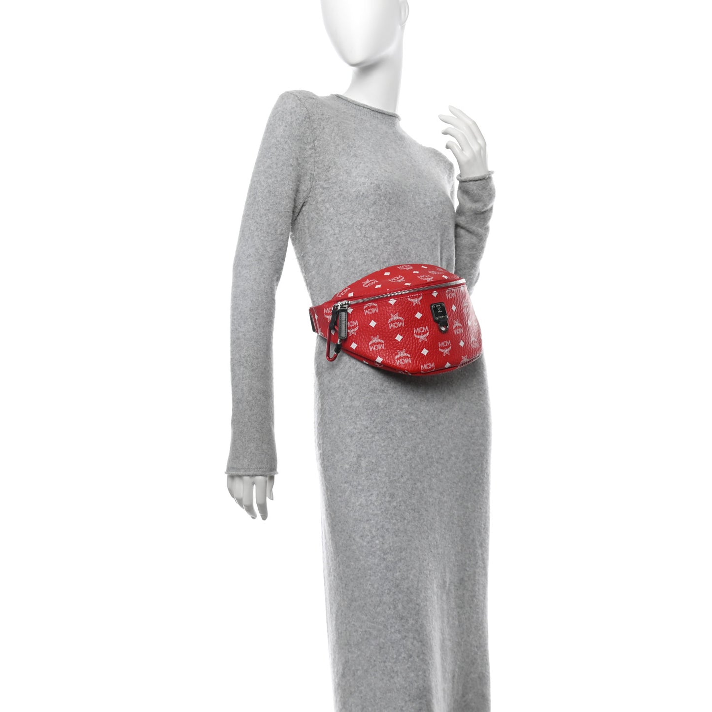 Visetos Large Fursten Belt Bag Red