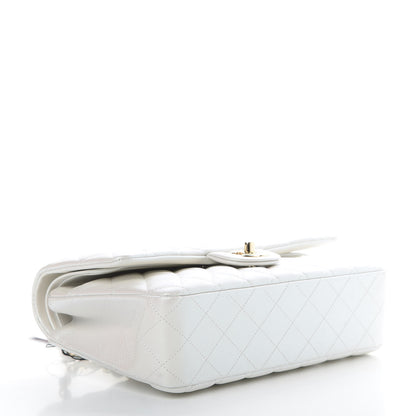 Chanel Iridescent Calfskin Quilted Medium Double Flap White 4 of 11
