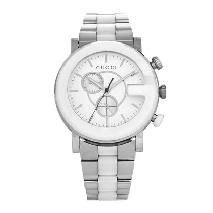 Gucci Stainless Steel Ceramic 44mm G-Chrono Chronograph Quartz Watch White 1 of 5