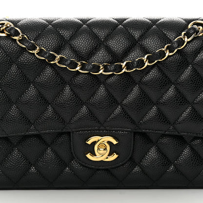 Chanel Caviar Quilted Medium Double Flap Black 8 of 16