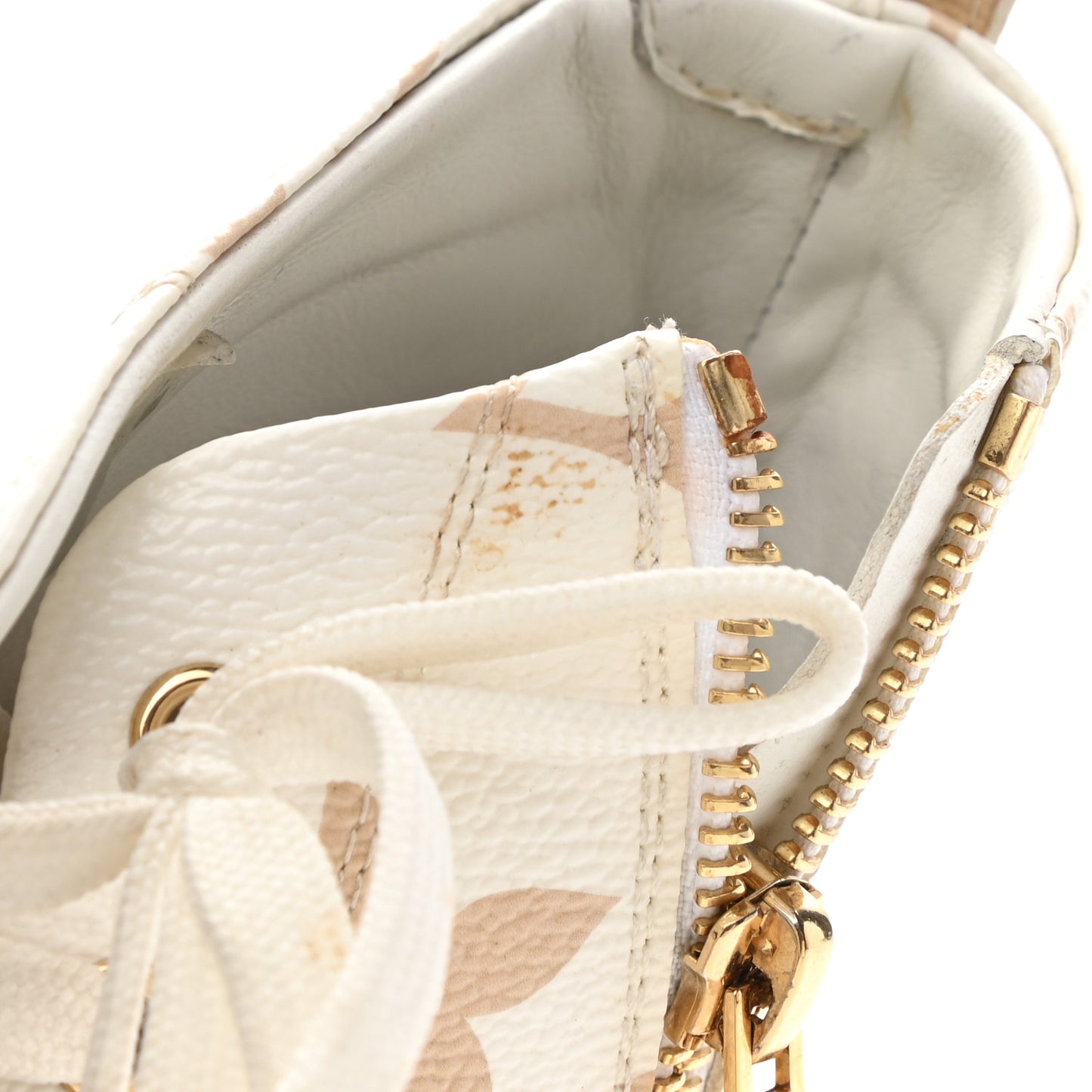 Monogram Giant Stellar Sneaker Boots 38 Khaki White Beige