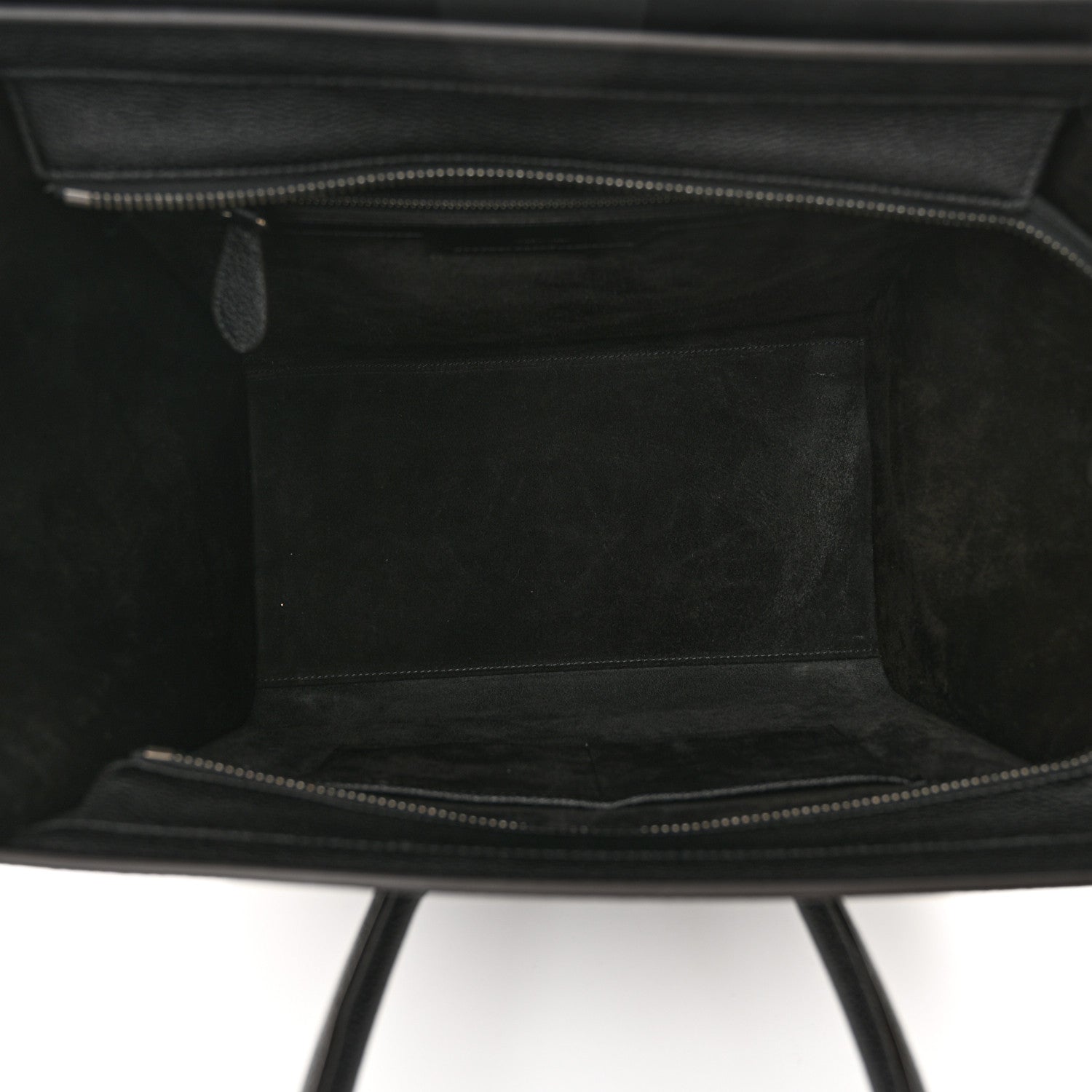 Celine Drummed Calfskin Mini Luggage Black 5 of 13