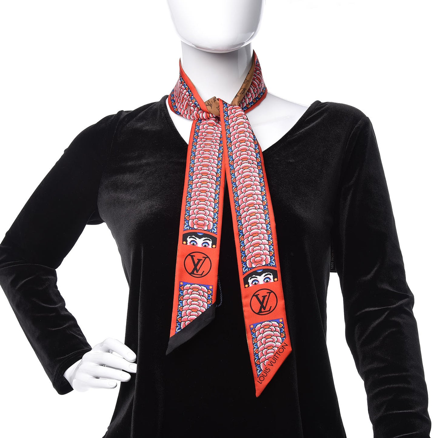 Silk Monogram Kabuki Stickers BB Bandeau Rouge