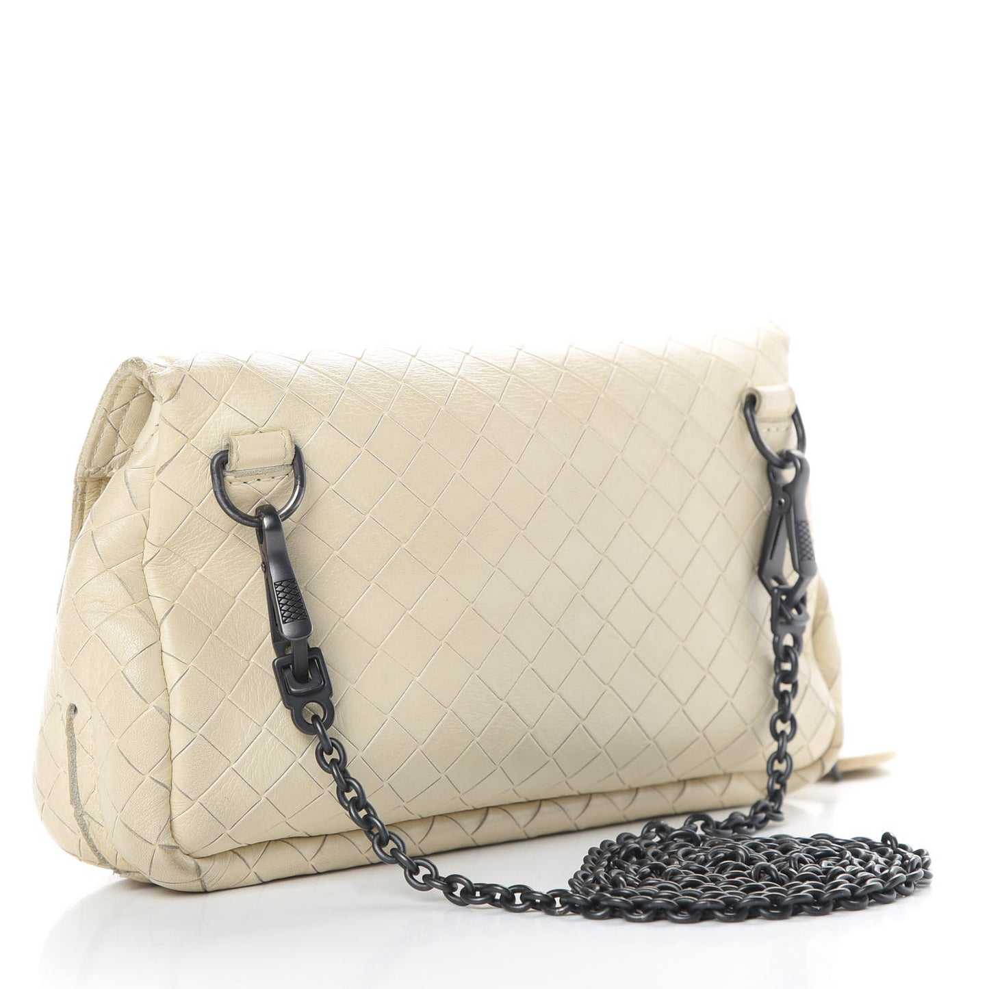 Nappa Intrecciato Mini Messenger Bag White