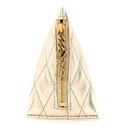 Saint Laurent Metallic Calfskin Berlingo Bag Charm Platino 1 of 7