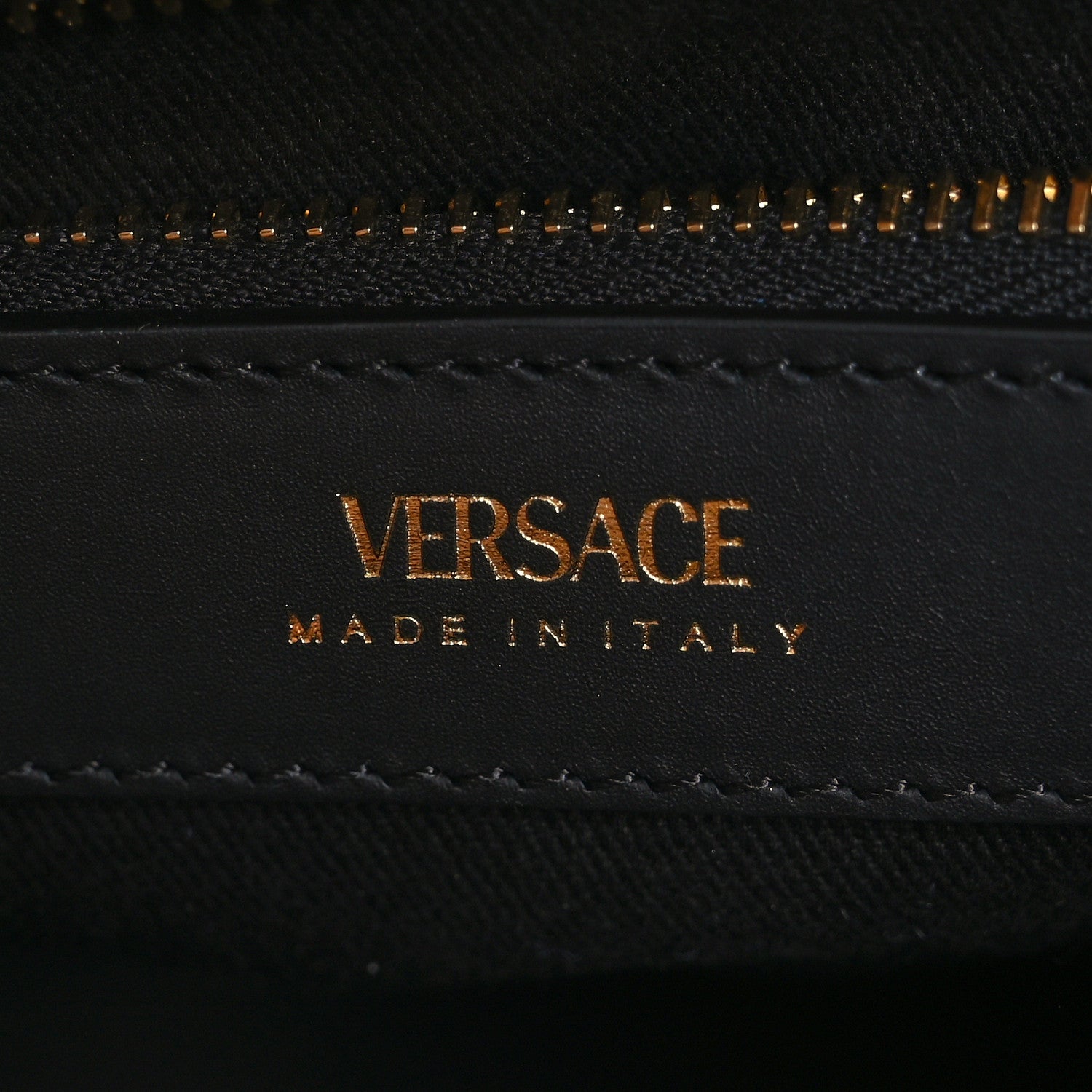 Versace Canvas Baroque Print Medusa Small Tote Black 6 of 11