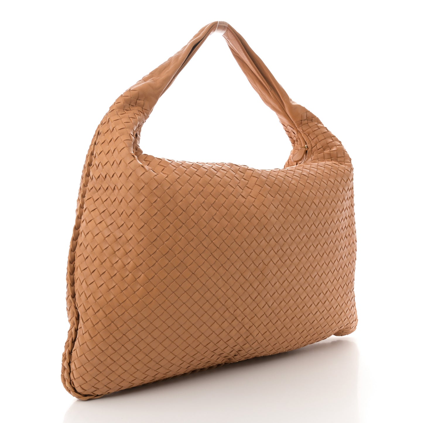 Nappa Intrecciato Maxi Veneta Hobo Noce