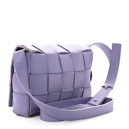 Bottega Veneta Lambskin Intreccio Cassette Crossbody Bag Wisteria 3 of 13