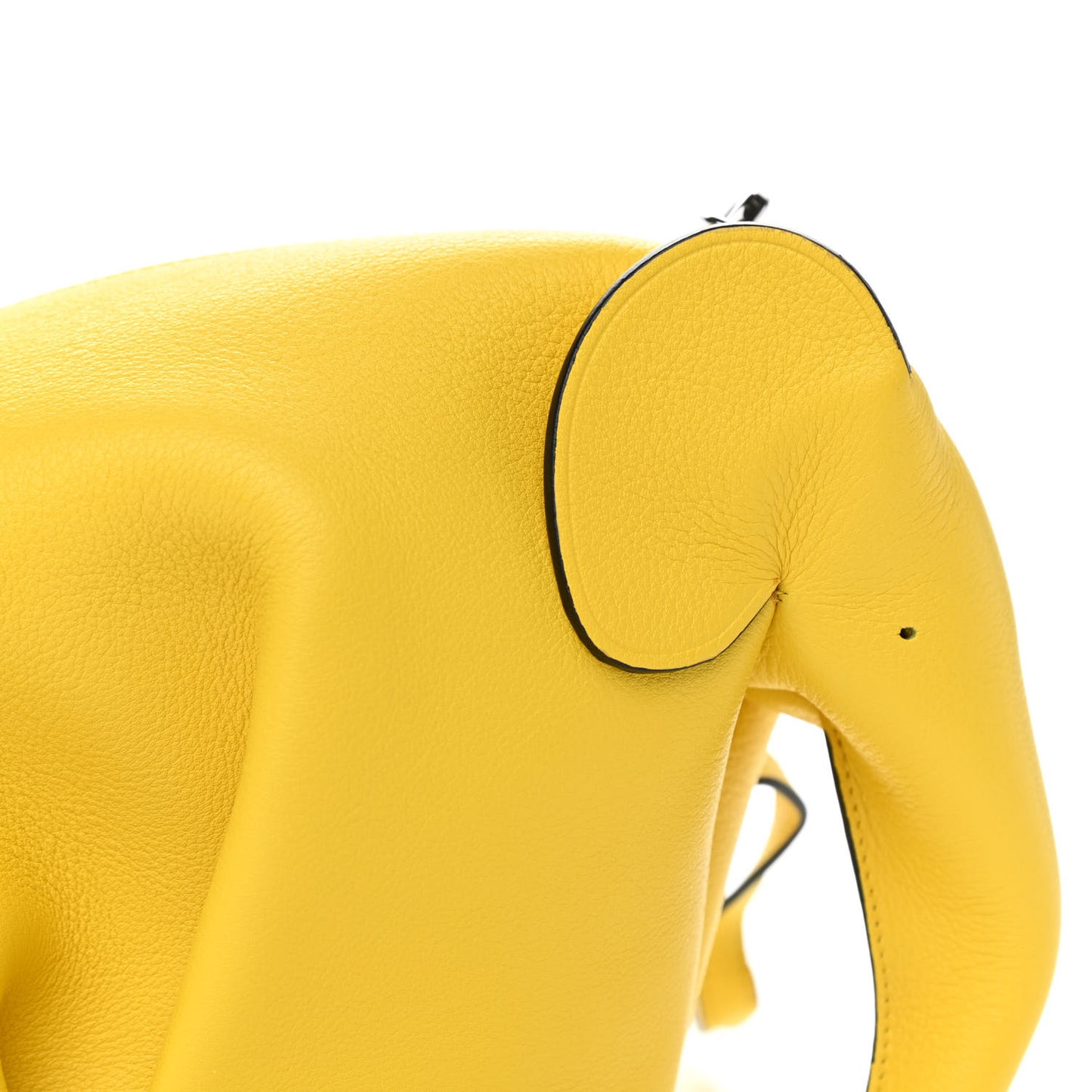 Calfskin Mini Elephant Crossbody Bag Yellow