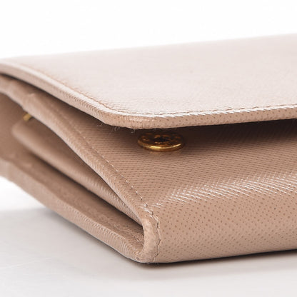 Prada Saffiano Metal Oro Chain Wallet Cammeo 10 of 11