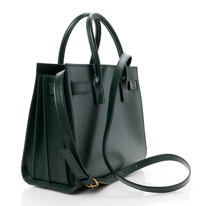 Saint Laurent Calfskin Baby Sac De Jour Dark Vert 3 of 19