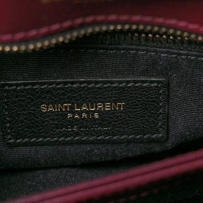 Saint Laurent Calfskin Y Quilted Monogram Toy Loulou Monogram Crossbody Bag Rouge Legion 7 of 9
