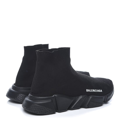 Balenciaga Neoprene Knit Womens Speed Sneakers 39 Black 4 of 10