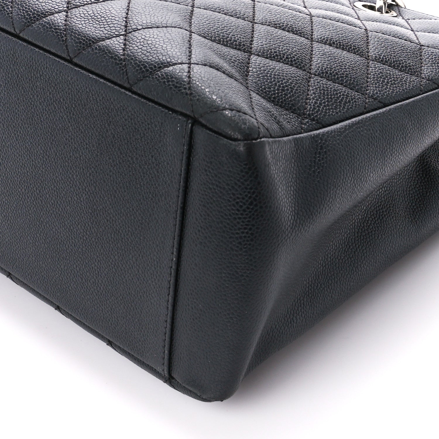 Chanel Caviar Quilted Grand Shopping Tote GST Black 10 of 12