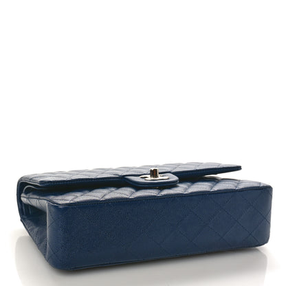 Chanel Caviar Quilted Medium Double Flap Navy 4 of 9