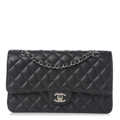 Chanel Caviar Quilted Medium Double Flap Black 1 of 10