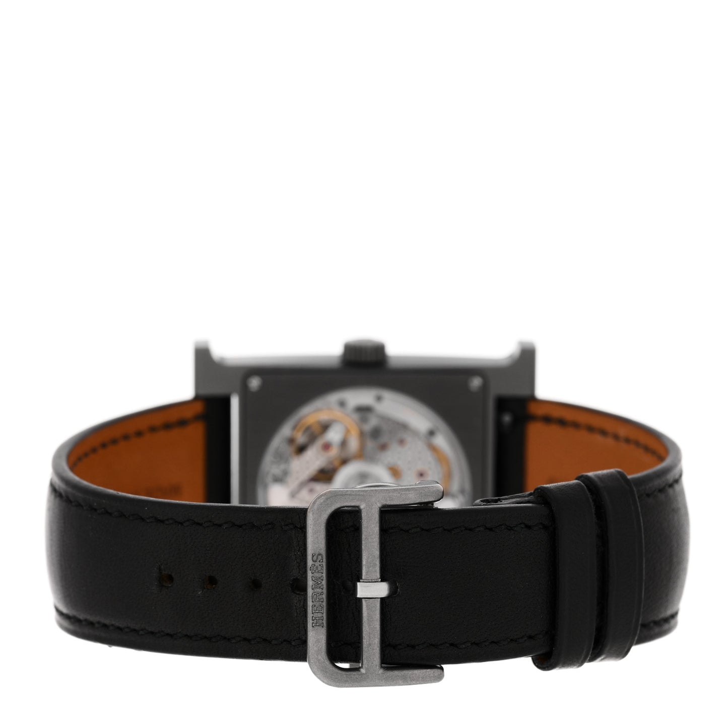 Titanium Barenia 30mm Heure H Hour Quartz Watch Noir
