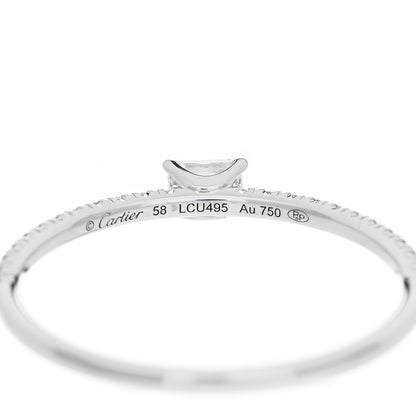 Cartier 18K White Gold Diamond Etincelle De Cartier Engagement Ring 58 8.5 4 of 5