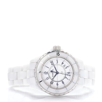 Chanel Stainless Steel Ceramic 33mm J12 Quartz Watch White 2 of 5