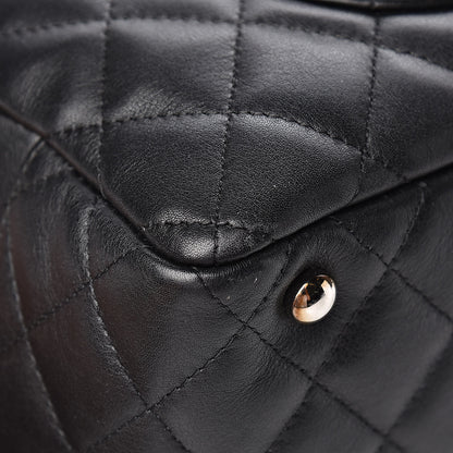 Chanel Calfskin Quilted Large Cambon Bowler Black 11 of 12