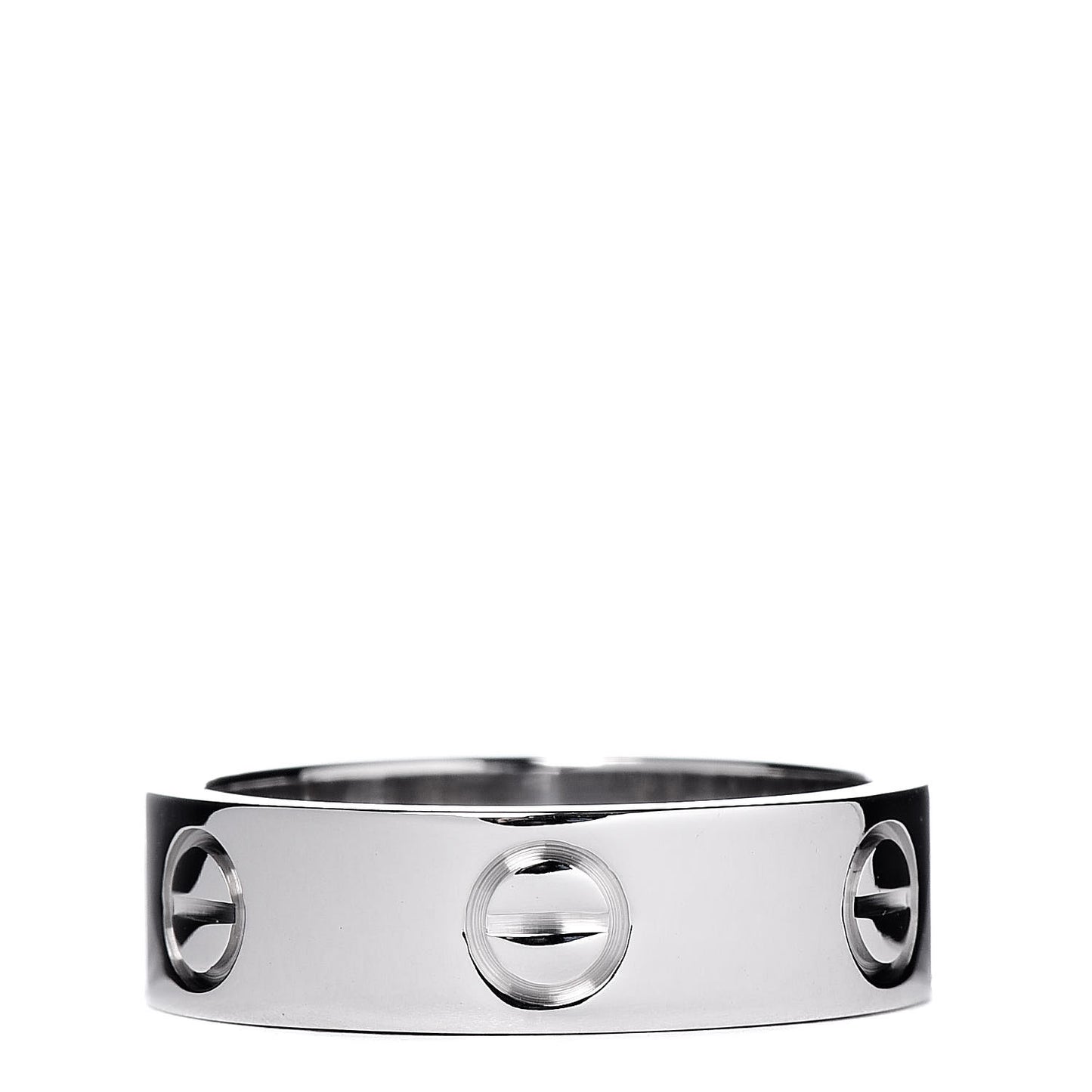 18K White Gold 5.5mm LOVE Ring 52 6