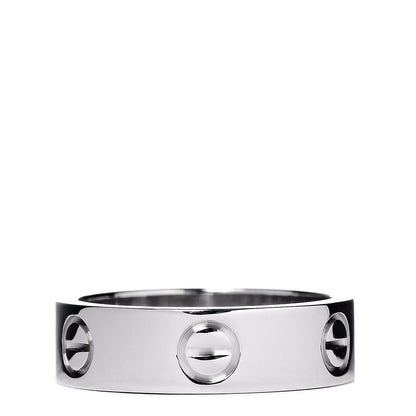 Cartier 18K White Gold 5.5mm LOVE Ring 52 6 3 of 4