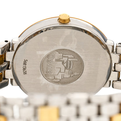 Omega Stainless Steel 18K Yellow Gold 33mm De Ville Co-Axial Quartz Watch White 7314.31.00 3 of 4