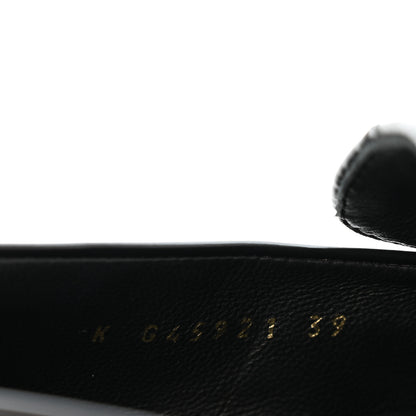 Chanel Calfskin Stitched CC Loafers 39 Black 9 of 10
