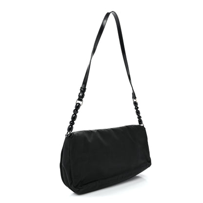 Christian Dior Nylon Malice Shoulder Bag Black 3 of 10