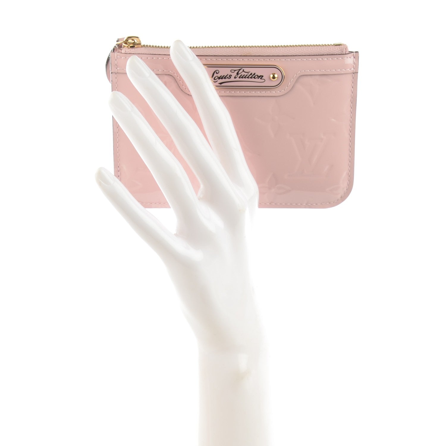 Louis Vuitton Vernis Key Pouch Rose Ballerine 2 of 7