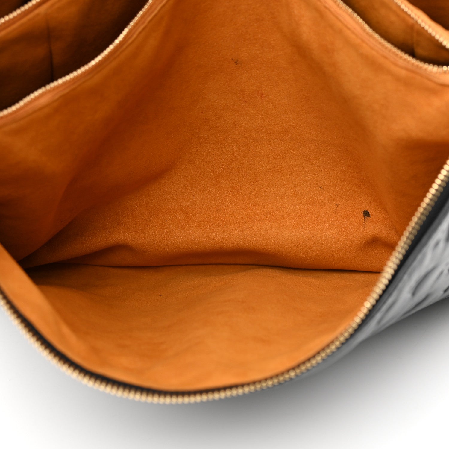 Louis Vuitton Lambskin Embossed Monogram Coussin MM Black 7 of 19