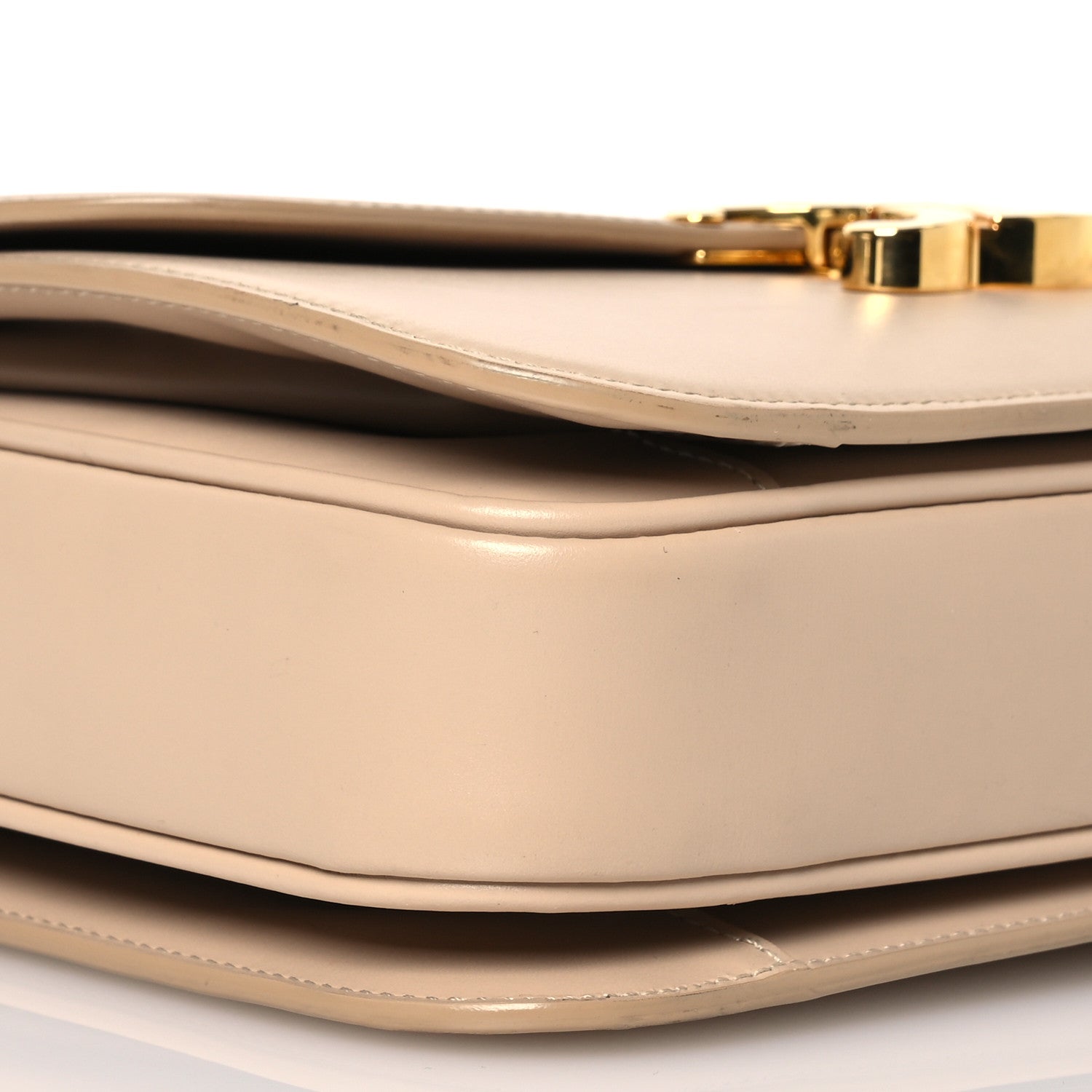 Celine Shiny Calfskin Medium Triomphe Nude 12 of 19