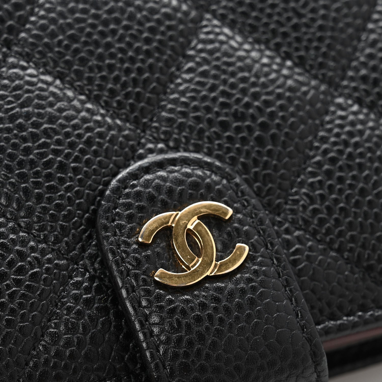 Chanel Caviar Quilted Zipped Pocket Wallet Black 10 of 12