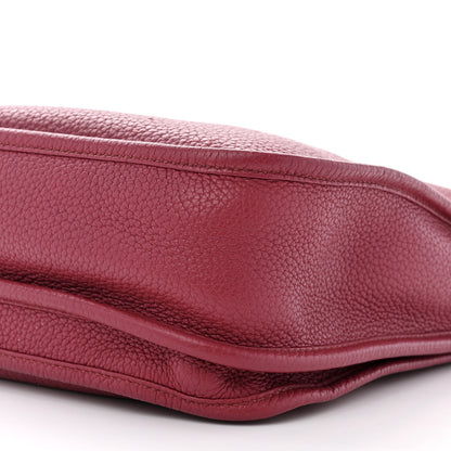 Hermes Taurillon Clemence Evelyne III PM Rubis 10 of 12