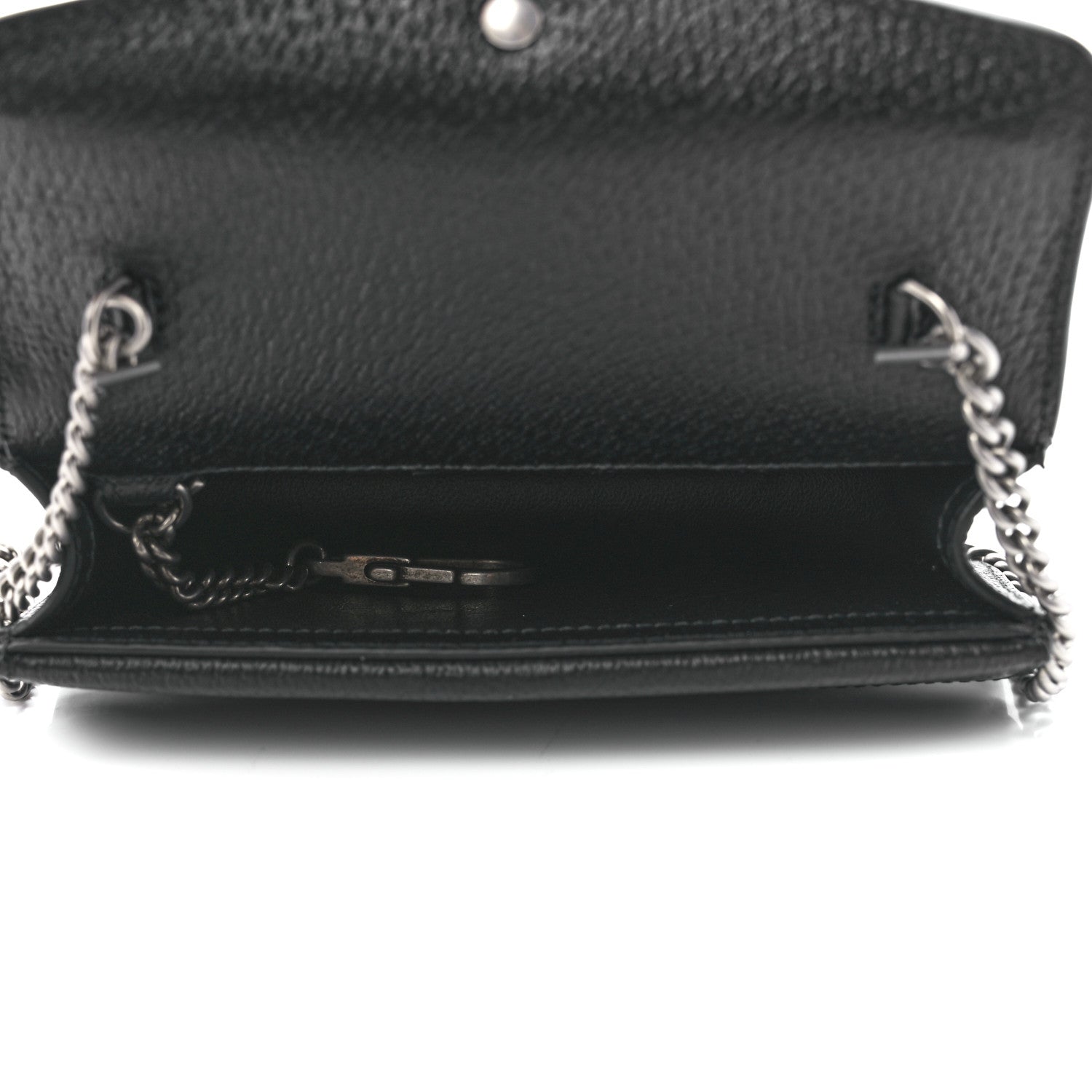 Gucci Jacquard Black Denim GG Monogram Super Mini Dionysus Shoulder Bag Black Ivory 5 of 9