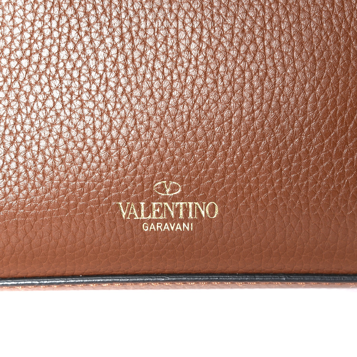 Valentino Garavani Pebbled Calfskin Medium Rockstud Flip Lock Crossbody Bag Bright Cognac 8 of 9
