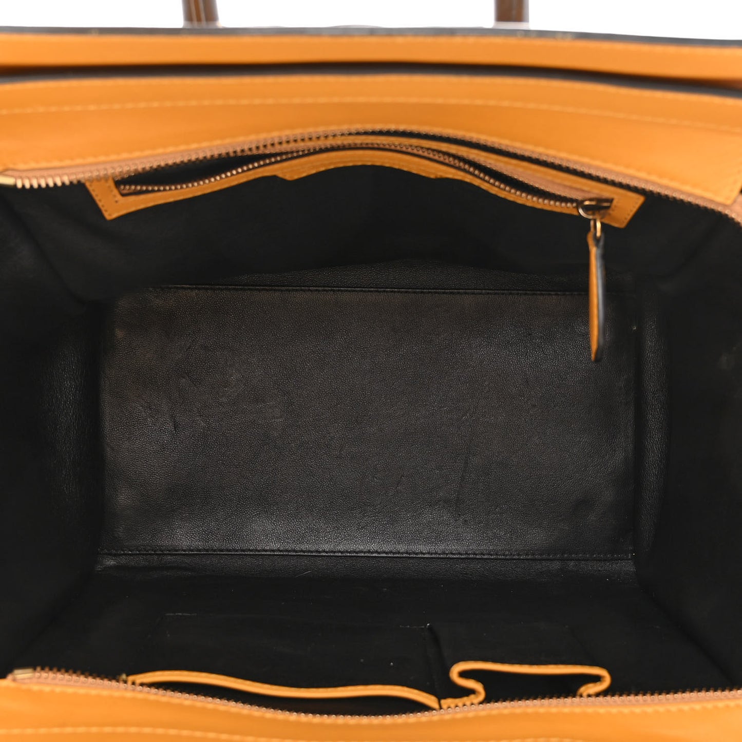 Smooth Calfskin Mini Luggage Amber