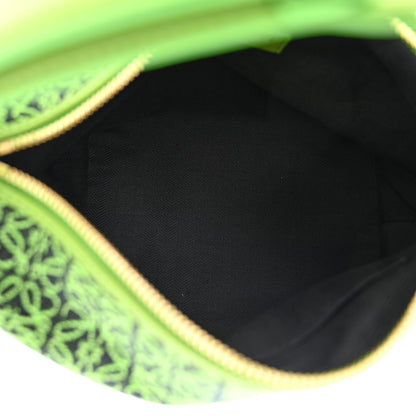 Loewe Jacquard Anagram Calfskin Small Cubi Bag Apple Green 5 of 11