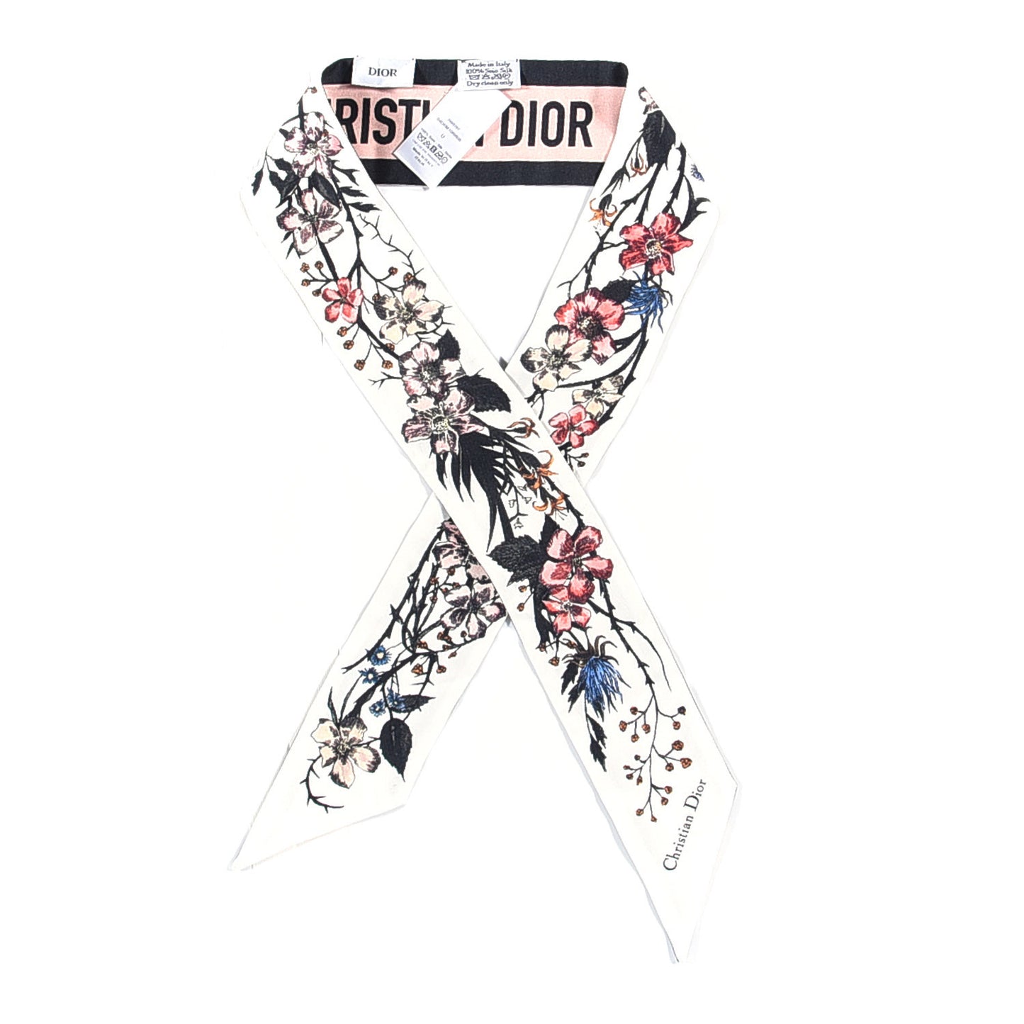 Silk Rosa Mutabilis Mitzah Scarf Beige