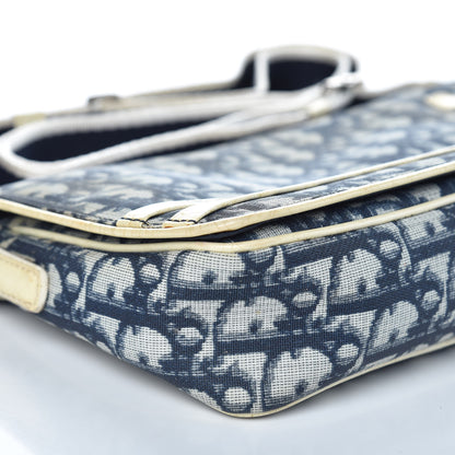 Christian Dior Monogram Messenger Bag Blue 8 of 17