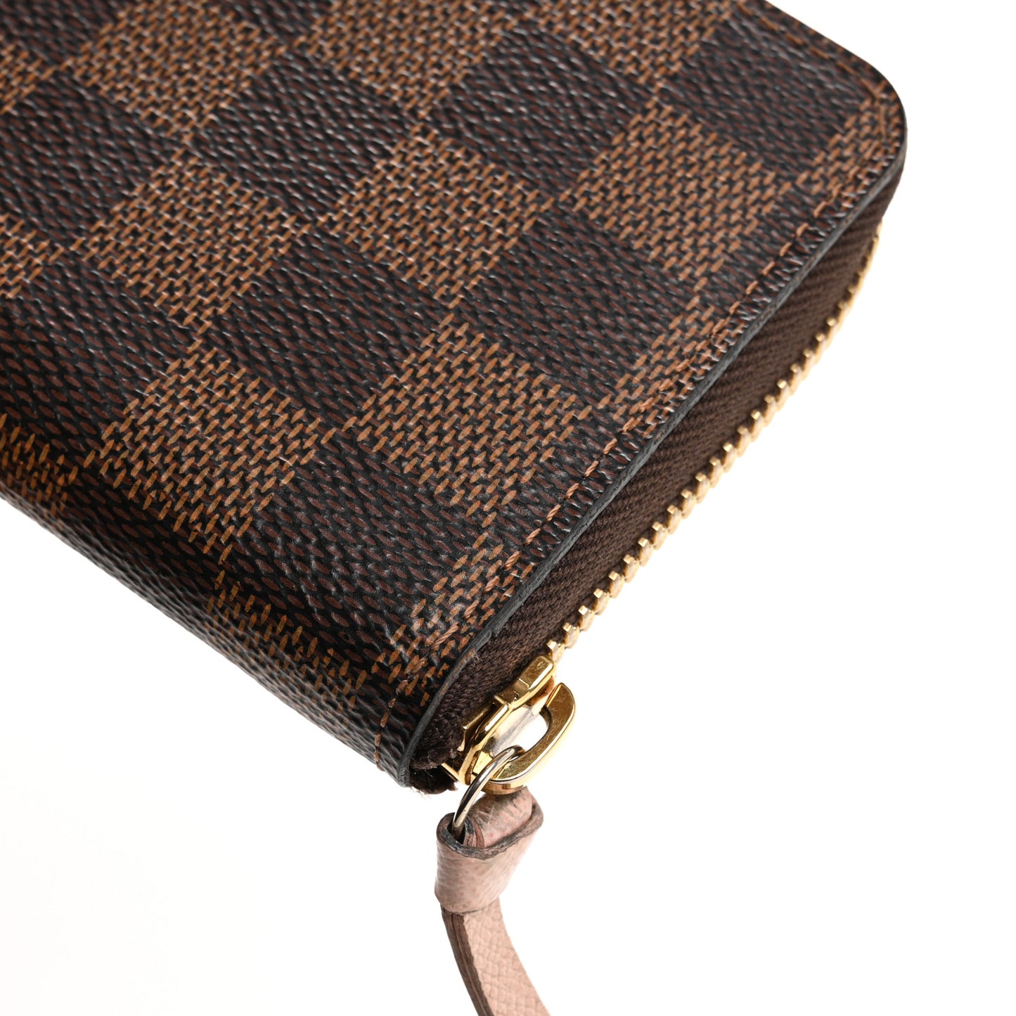 Damier Ebene Clemence Wallet Rose Ballerine