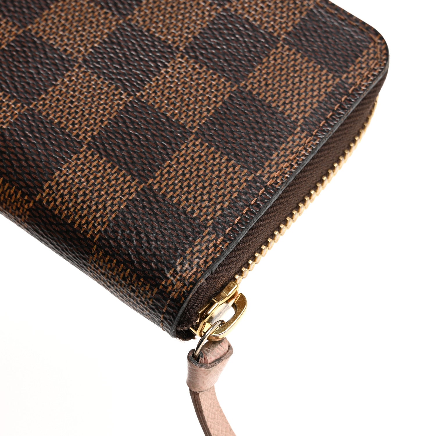 Louis Vuitton Damier Ebene Clemence Wallet Rose Ballerine 11 of 12