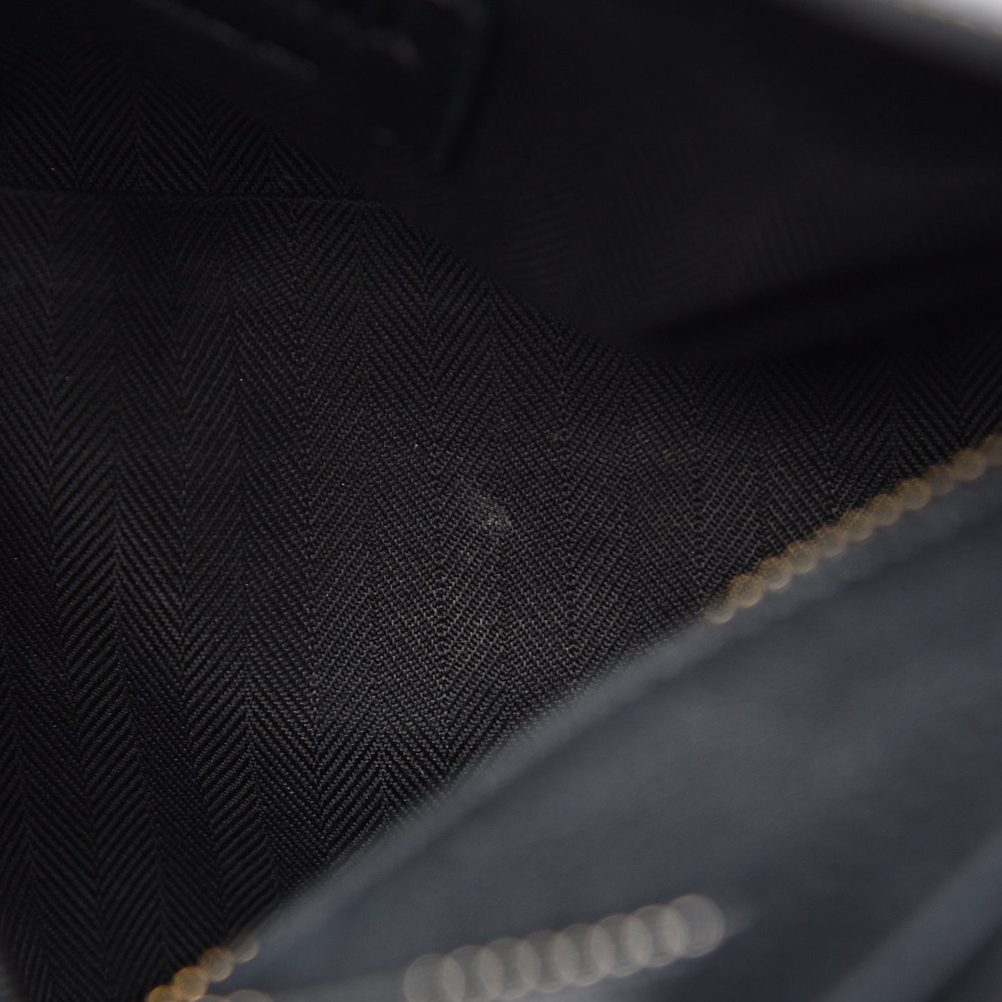 Calfskin Zipper Puzzle Bag Black