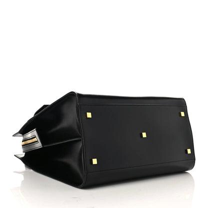 Saint Laurent Shiny Calfskin Large Uptown Tote Black 4 of 8