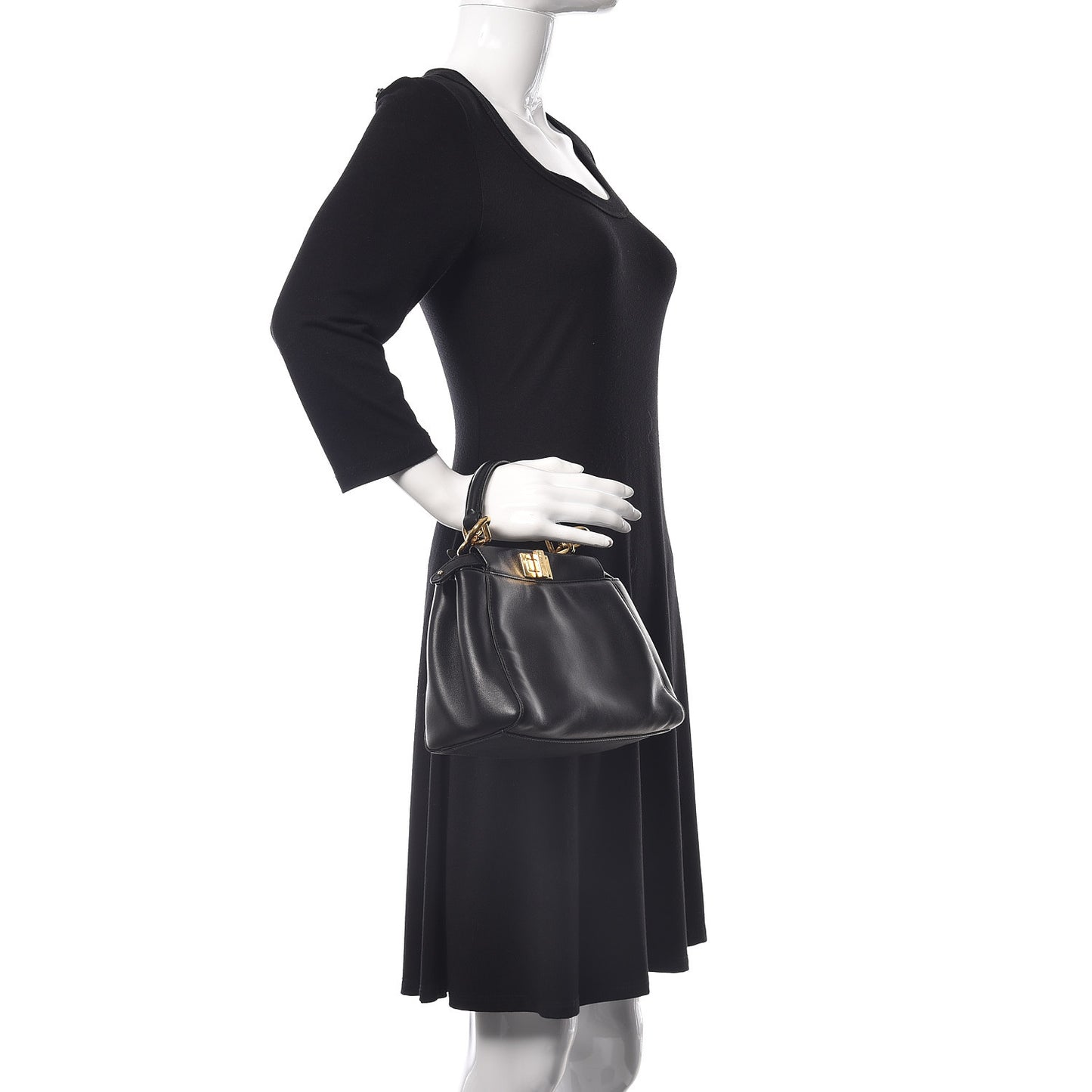 Nappa Mini Peekaboo Iconic Satchel Black