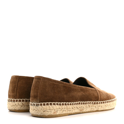 Saint Laurent Suede Monogram Espadrilles 37 Brown 5 of 9