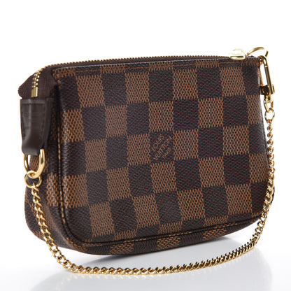 Louis Vuitton Damier Ebene Mini Pochette Accessories 3 of 9