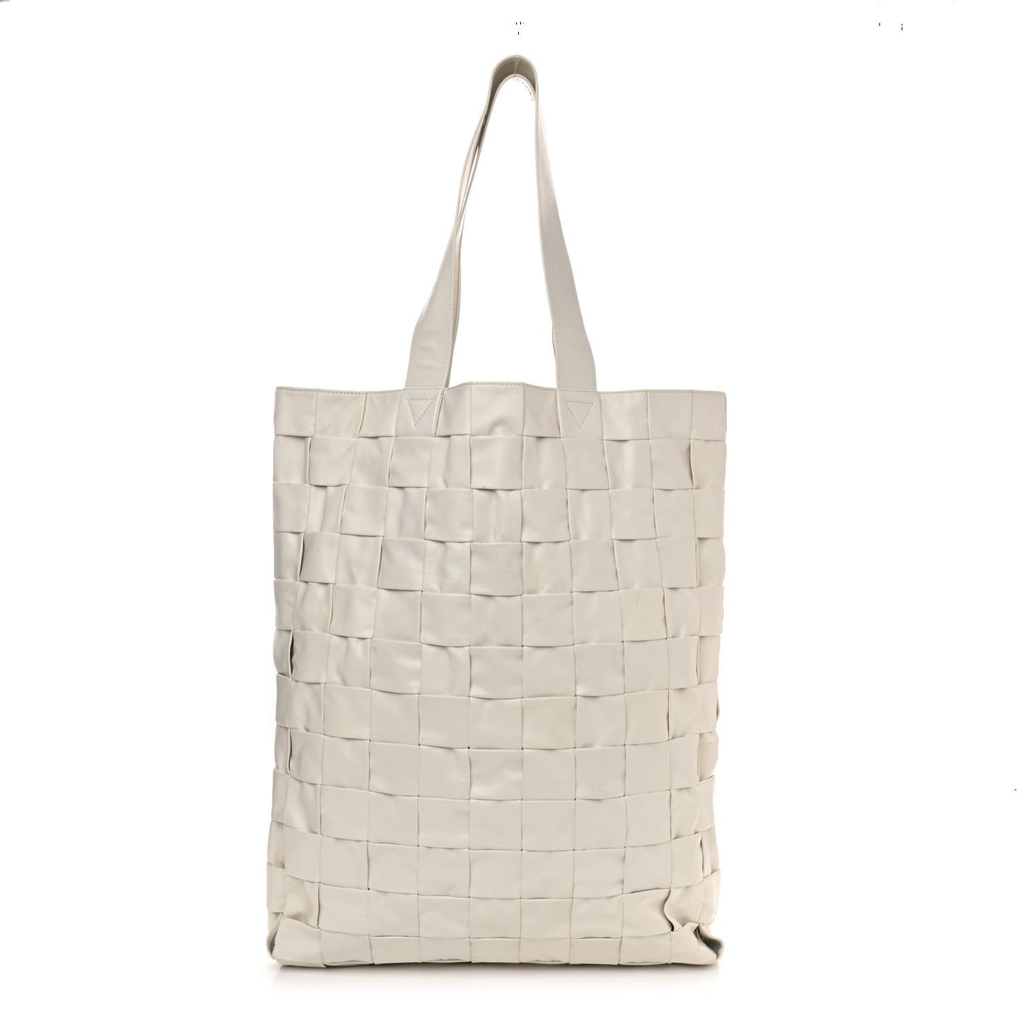 Calfskin Maxi Intrecciato Cassette Tote White